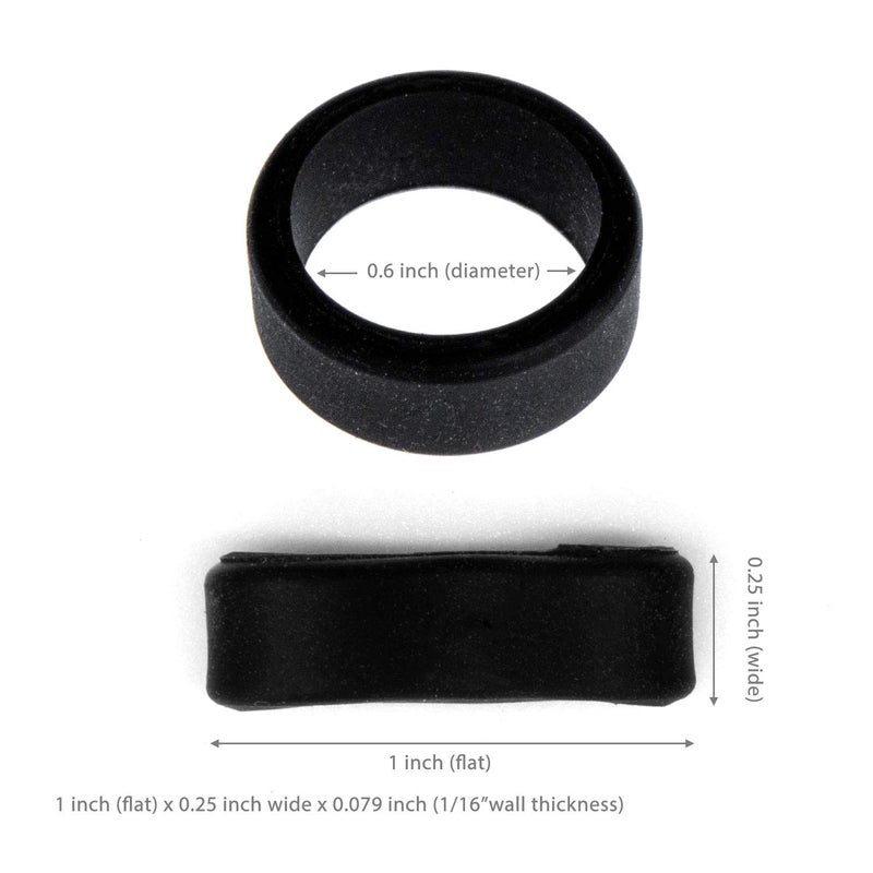 GRIFITI Band Joes 1, 2, 3, 4, 6, 9, 12 x 0.25 Inch 60 Pack Durable Colorful Silicone Rubber Bands Cooking Chef Ring Wallet Box Book Wrap Hardware Bulk Thick Small Rubberbands Elastic SIliconebands - Image 2